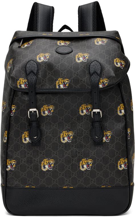 gucci belt tiger head|Gucci backpack with tiger.